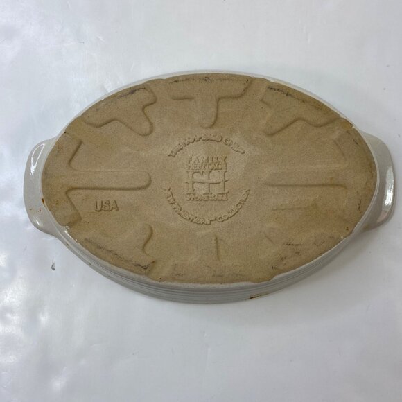 Pampered Chef Family Stoneware Cooking Stone Oval 8.25" Baking Dish - Picture 3 of 7